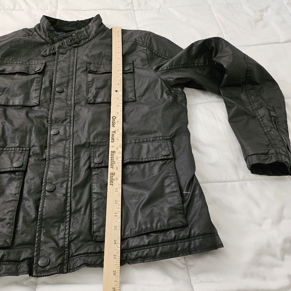 Superdry Premium Rotor Jacket Men 2XL Black Biker Motorcycle Razer Quilted Lined - Picture 11 of 12